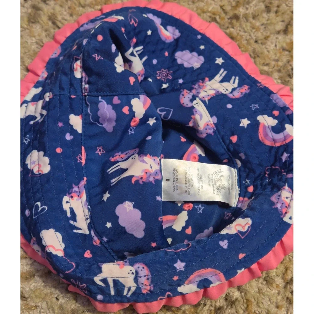 UV Skinz Reversible Sun Hat Youth Size 6‎ UPF 50+ Pink Beach Sun Protection